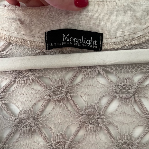 Taupe Crochet Cardigan - Picture 6 of 6